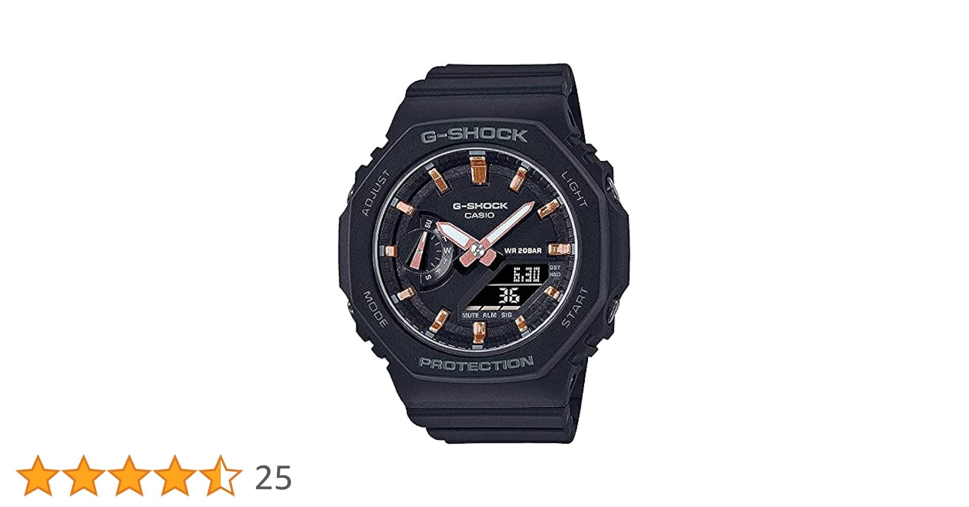 Amazon.co.jp: CASIO G-SHOCK オクタゴンデザイン GMA-S2100-1A